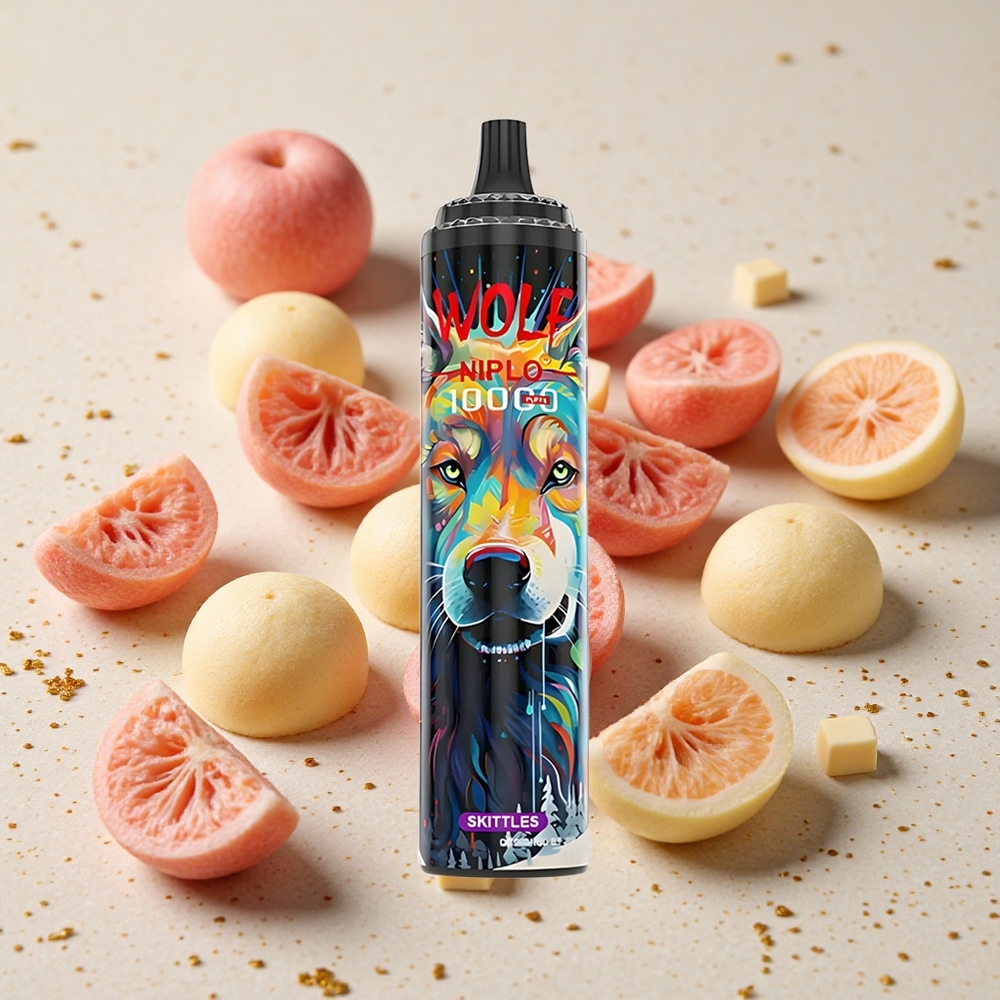 JNR Wolf Niplo 10000 Puffs Jednorázová Vape Duha (20ml, Typ-C rychlé nabíjení)