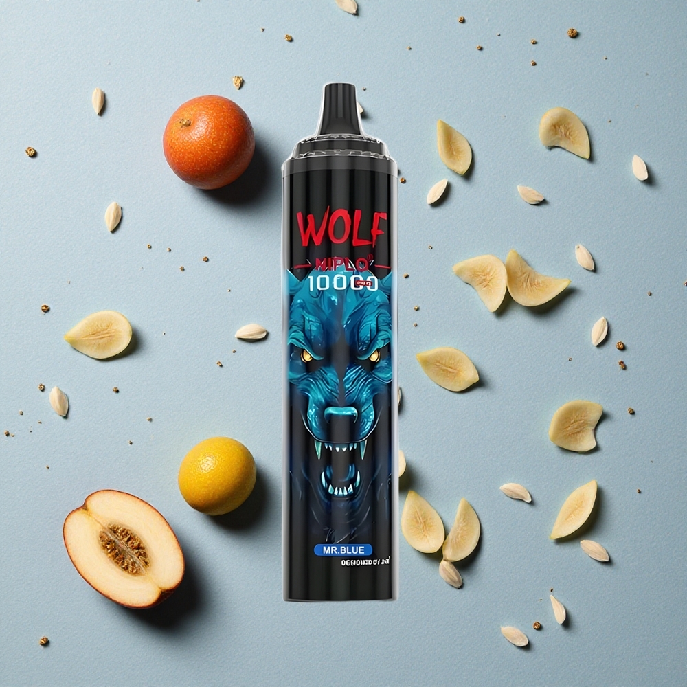 JNR Wolf Niplo 10000 Puffs Mr Modrá Mesh Coil 1.0 Ohm Typ-C rychlé nabíjení