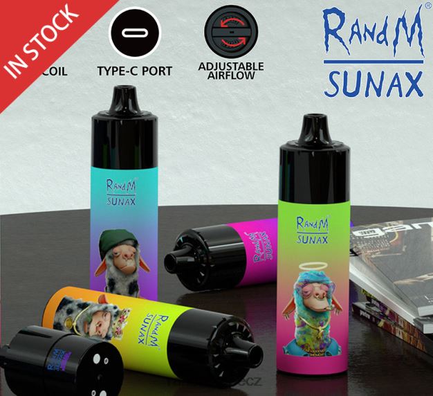 RandM Sunax 21000 airflow control pod vyměnitelné vape zařízení 1ks grapefruitový led RandM vape website - 0244R275