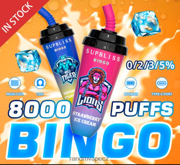 RandM Supbliss Bingo 8000 vape pod zařízení 1ks mix ovoce RandM tornado cena - 0244R258