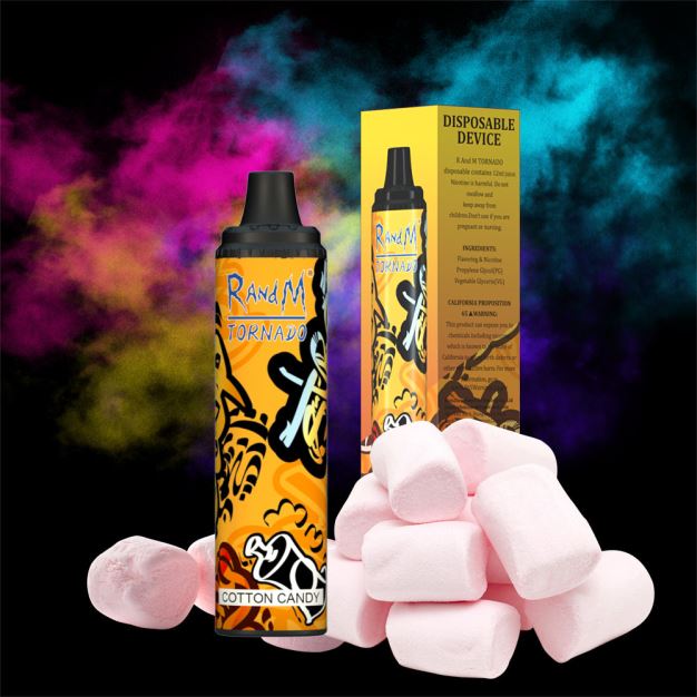 RandM Tornado 6000 vape pod zařízení s ovládáním průtoku vzduchu 1ks cukrová vata RandM tornado online shop - 0244R296