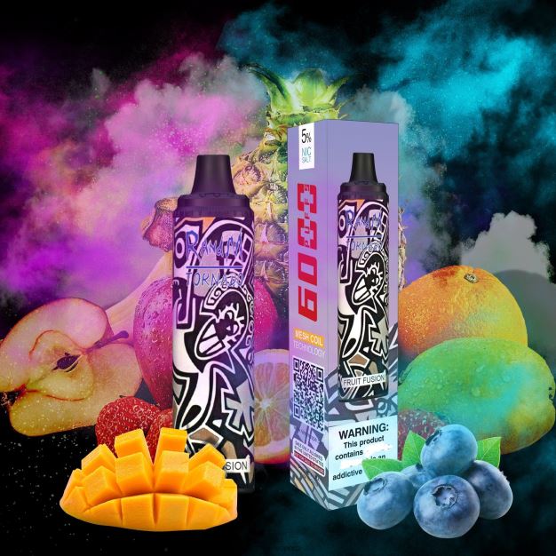 RandM Tornado 6000 vape pod zařízení s ovládáním průtoku vzduchu 1ks energetický nápoj RandM tornado CZ - 0244R283