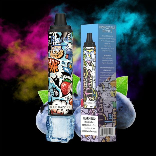RandM Tornado 6000 vape pod zařízení s ovládáním průtoku vzduchu 1ks energetický nápoj RandM tornado CZ - 0244R283