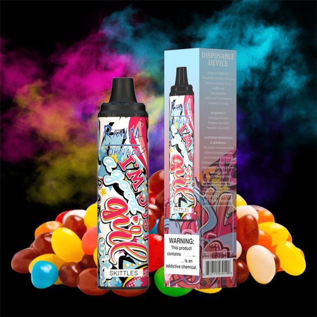 RandM Tornado 6000 vape pod zařízení s ovládáním průtoku vzduchu 1ks energetický nápoj RandM tornado CZ - 0244R283