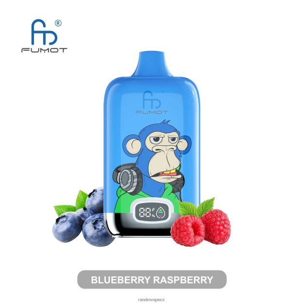 Fumot Original RandM Digital Box 12000 baterie a kapalný displej vape zařízení borůvka malina RandM vape praha - 0244R4