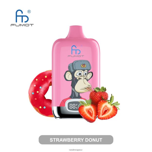 Fumot Original RandM Digital Box 12000 baterie a kapalný displej vape zařízení jahodový donut RandM vape praha - 0244R14