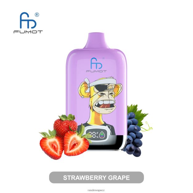 Fumot Original RandM Digital Box 12000 baterie a kapalný displej vape zařízení jahodový hrozn RandM vape website - 0244R15