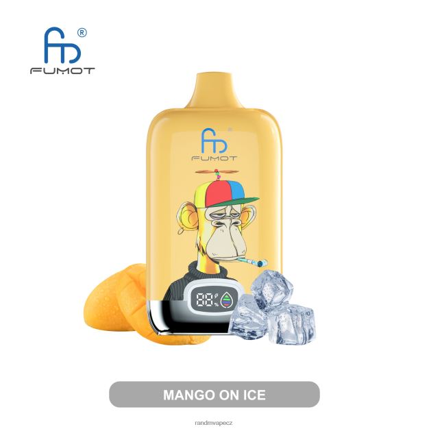 Fumot Original RandM Digital Box 12000 baterie a kapalný displej vape zařízení mango na ledu RandM vape CZ - 0244R12