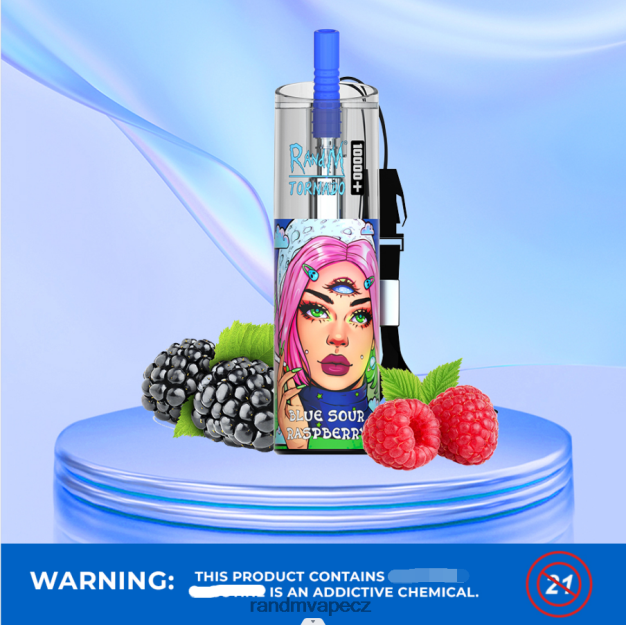 RandM Tornado 10000 plus zařízení na regulaci průtoku vzduchu 1ks borůvková žvýkačka RandM vape CZ - 0244R82