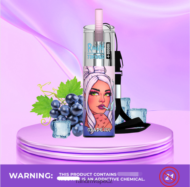 RandM Tornado 10000 plus zařízení na regulaci průtoku vzduchu 1ks broskev mango RandM vape website - 0244R85