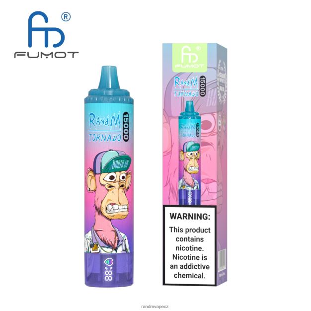 Fumot RandM Tornado 15000 vape zařízení s baterií a displejem džusu verze 1 ananasový led RandM tornado CZ - 0244R23