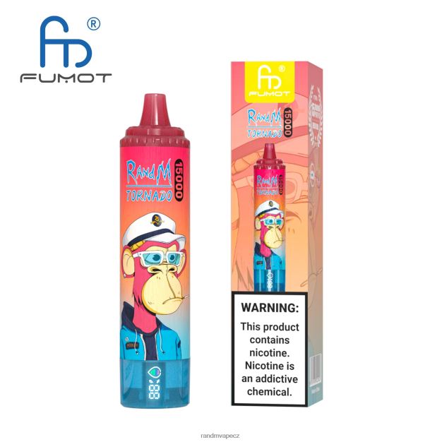 Fumot RandM Tornado 15000 vape zařízení s baterií a displejem džusu verze 1 ananasový led RandM tornado CZ - 0244R23