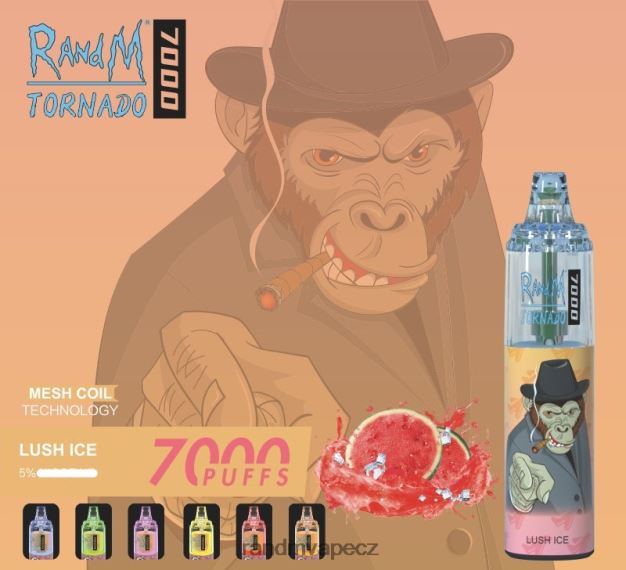 RandM Tornado 7000 airflow control vape zařízení 1ks růžová limonáda RandM vape praha - 0244R174