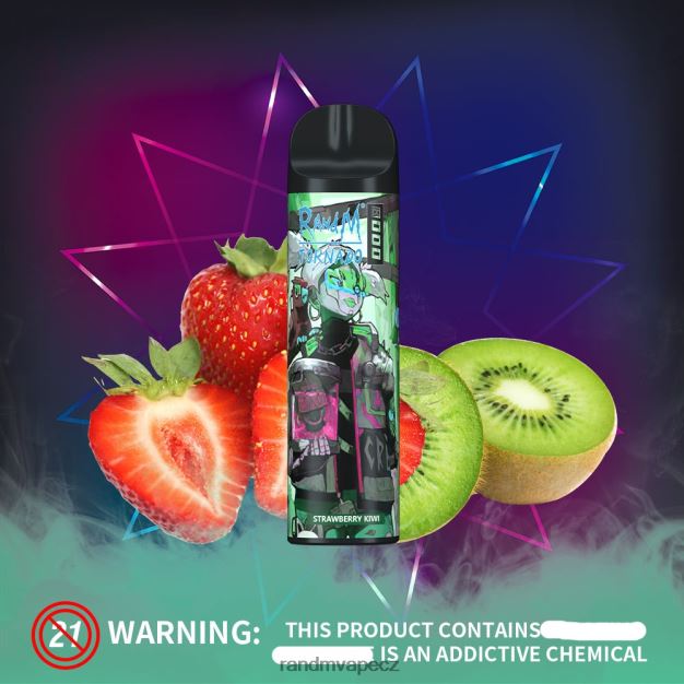 RandM Tornado 8000 airflow control vape zařízení 1ks granátové jablko led RandM tornado online shop - 0244R246
