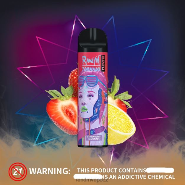 RandM Tornado 8000 airflow control vape zařízení 1ks granátové jablko led RandM tornado online shop - 0244R246