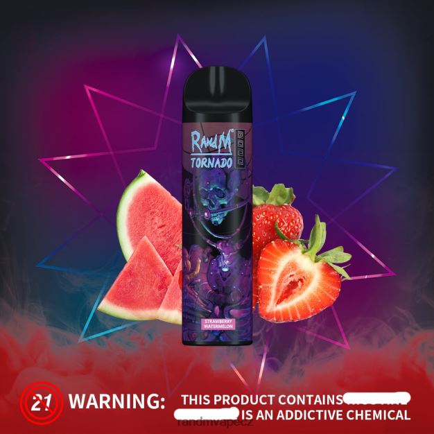 RandM Tornado 8000 airflow control vape zařízení 1ks granátové jablko led RandM tornado online shop - 0244R246
