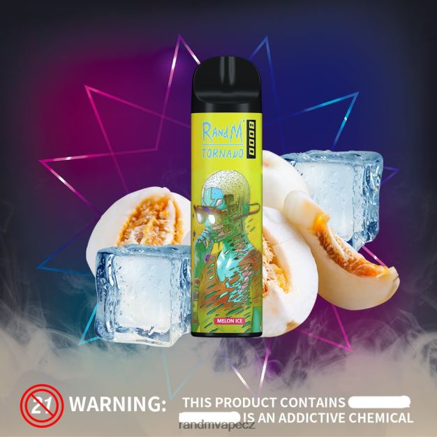 RandM Tornado 8000 airflow control vape zařízení 1ks granátové jablko led RandM tornado online shop - 0244R246