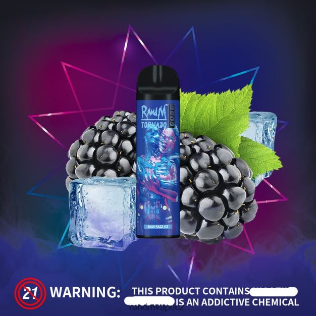 RandM Tornado 8000 airflow control vape zařízení 1ks granátové jablko led RandM tornado online shop - 0244R246